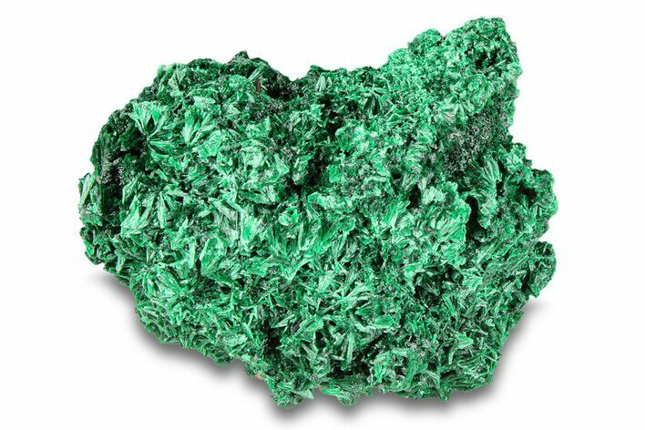Fibrous Malachite Crystal Cluster - DR Congo #294638